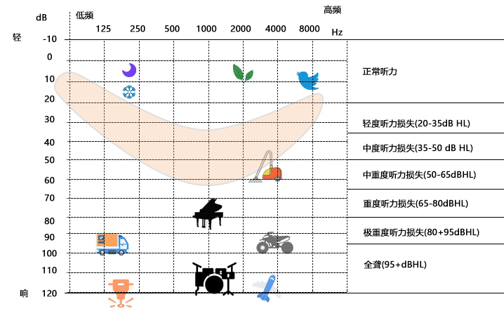 看懂听力损失图,选对助听器